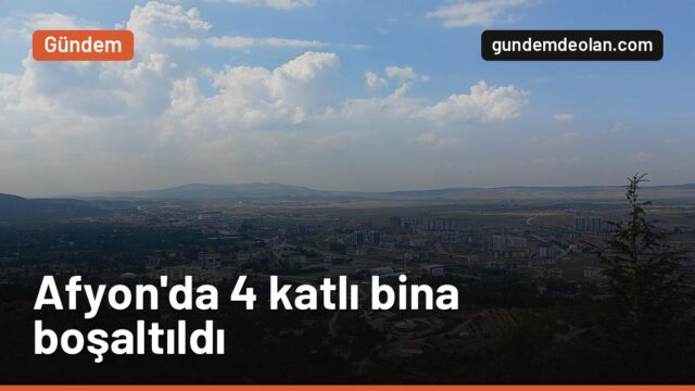 Afyonkarahisar’da fırının fayansları çatladı: 4 katlı bina boşaltıldı