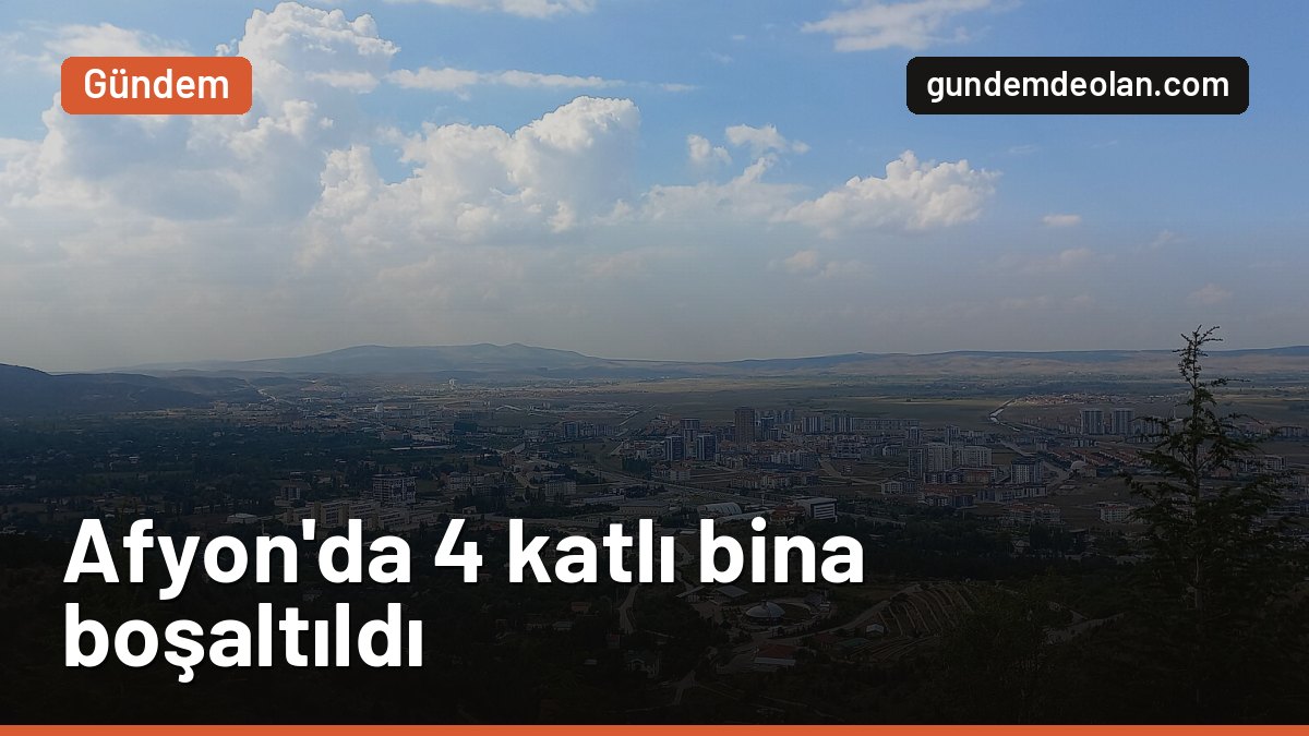 Afyonkarahisar’da fırının fayansları çatladı: 4 katlı bina boşaltıldı