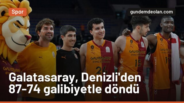 Galatasaray MCT Technic, Denizli Basket’i deplasmanda 87-74 yendi