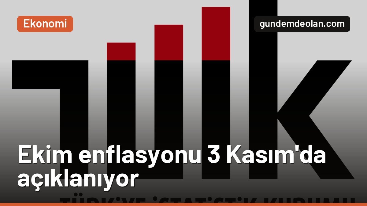Ekim ayı enflasyonu ne zaman açıklanacak? TÜİK verisi 3 Kasım’da geliyor