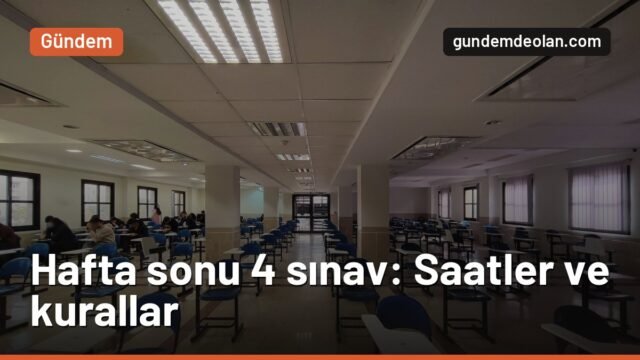 ÖSYM hafta sonu 4 sınav yapacak: Sayıştay, DUS ve DHBT saatleri belli