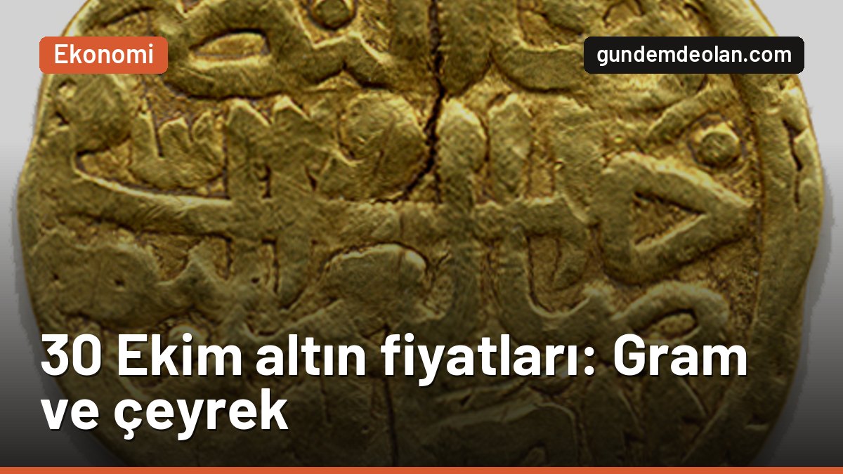 30 Ekim altın ne kadar? Gram, çeyrek altın fiyatları düşüşte
