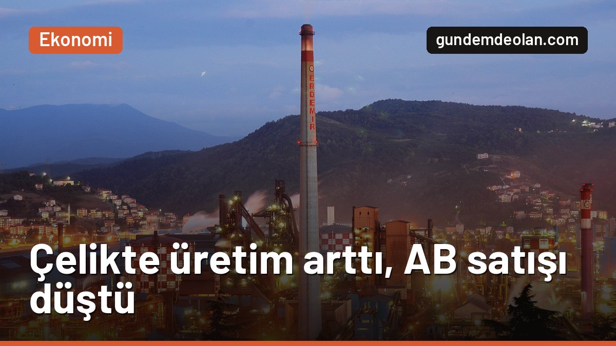 Ham çelik üretimi 9 ayda yüzde 6,1 arttı: AB’ye ihracat yüzde 23 düştü