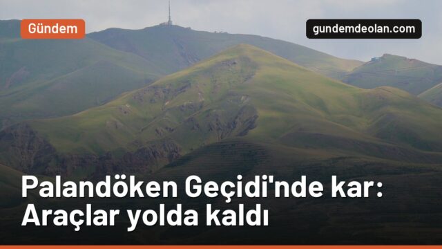 Erzurum Palandöken Geçidi’nde kar: Araçlar yolda kaldı, bazıları savruldu