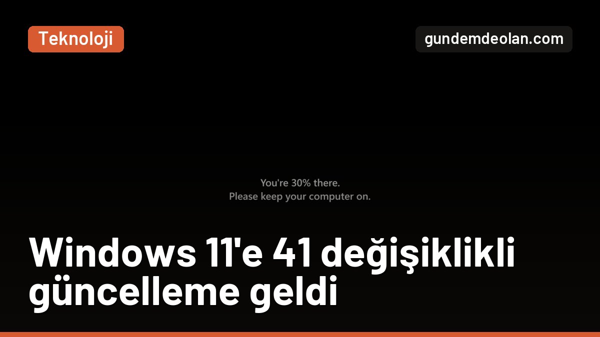 Windows 11’e 41 değişiklikli güncelleme: KB5127936 ile neler geldi?
