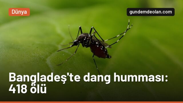 Bangladeş’te dang humması salgını: Ölü sayısı 418’e çıktı, ekim en ağır ay