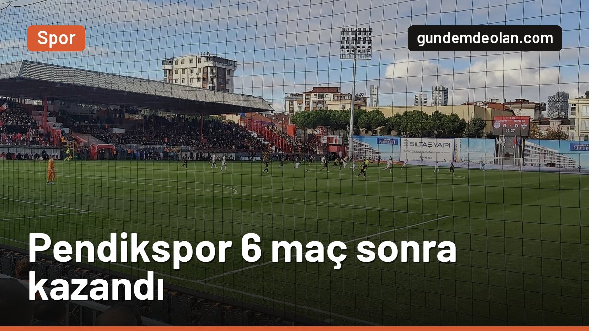 Pendikspor, Fatih Karagümrük’ü 1-0 yendi: 6 maçlık hasret bitti